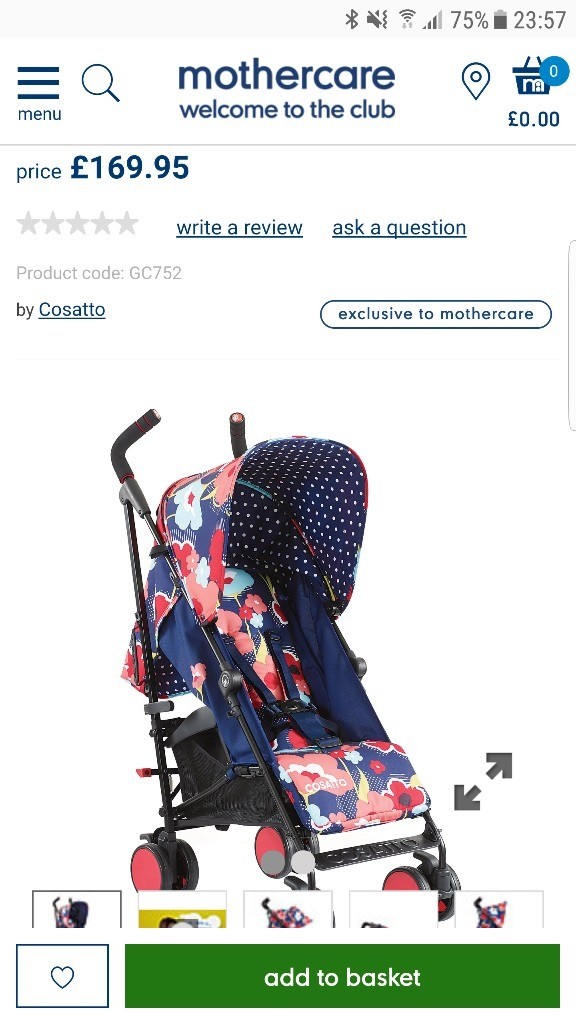 cosatto pram mothercare